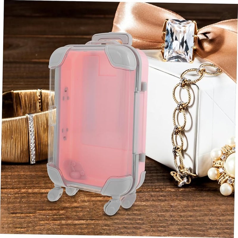 قطعتان من صناديق الأمتعة البلاستيكية الصغيرة لتنظيم الماكياج، تخزين السفر، خفيفة الوزن وسهلة التنظيف - Image 5